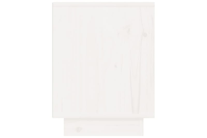 Yöpöydät 2 kpl valkoinen 40x30x40 cm täysi mänty - Valkoinen - Huonekalut - Pöytä & ruokailuryhmä - Apupöytä & sivupöytä - Yöpöytä