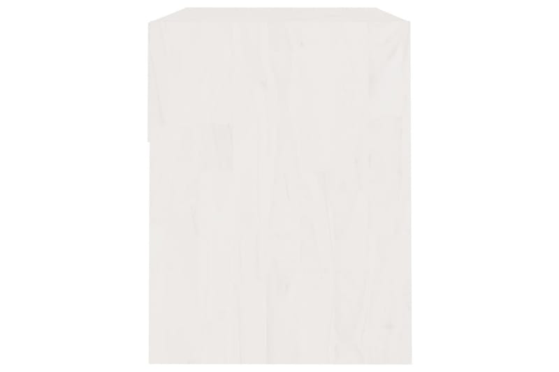 Yöpöydät 2 kpl valkoinen 40x31x40 cm täysi mänty - Valkoinen - Huonekalut - Pöytä & ruokailuryhmä - Apupöytä & sivupöytä - Yöpöytä