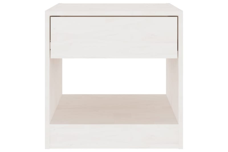 Yöpöydät 2 kpl valkoinen 40x31x40 cm täysi mänty - Valkoinen - Huonekalut - Pöytä & ruokailuryhmä - Apupöytä & sivupöytä - Yöpöytä