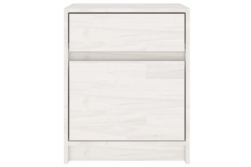 Yöpöydät 2 kpl valkoinen 40x31x50 cm täysi mänty - Valkoinen - Huonekalut - Pöytä & ruokailuryhmä - Apupöytä & sivupöytä - Yöpöytä