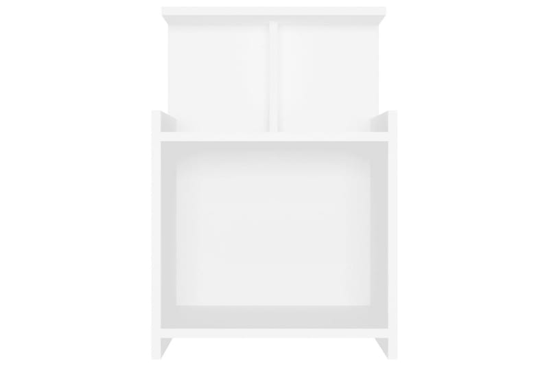 Yöpöydät 2 kpl valkoinen 40x35x60 cm lastulevy - Huonekalut - Pöytä & ruokailuryhmä - Apupöytä & sivupöytä - Yöpöytä