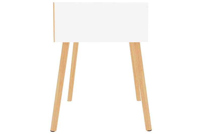 Yöpöydät 2 kpl valkoinen 40x40x56 cm lastulevy - Valkoinen - Huonekalut - Pöytä & ruokailuryhmä - Apupöytä & sivupöytä - Yöpöytä
