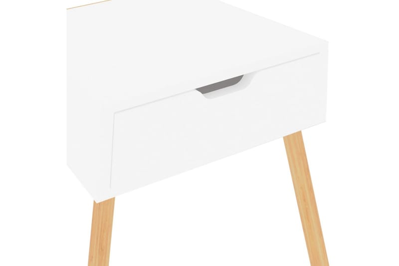Yöpöydät 2 kpl valkoinen 40x40x56 cm lastulevy - Valkoinen - Huonekalut - Pöytä & ruokailuryhmä - Apupöytä & sivupöytä - Yöpöytä
