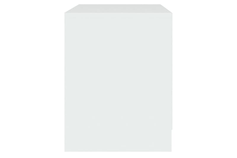 Yöpöydät 2 kpl valkoinen 45x34,5x44,5 cm lastulevy - Valkoinen - Huonekalut - Pöytä & ruokailuryhmä - Apupöytä & sivupöytä - Yöpöytä