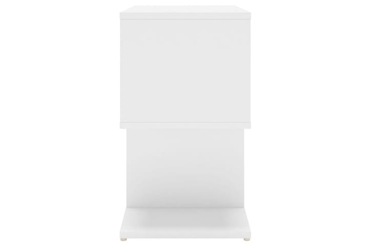 Yöpöydät 2 kpl valkoinen 50x30x51,5 cm lastulevy - Yöpöytä