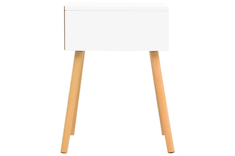 Yöpöydät 2 kpl valkoinen ja Sonoma-tammi 40x40x56 cm lastule - Beige - Yöpöytä