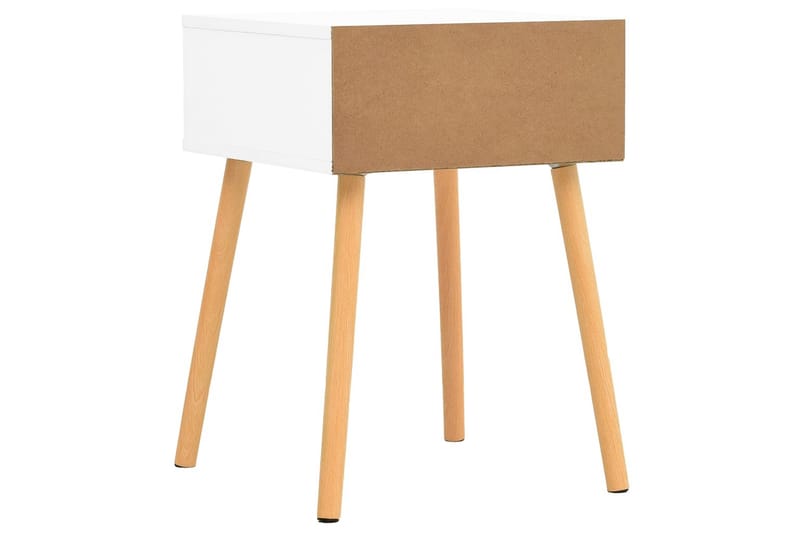 Yöpöydät 2 kpl valkoinen ja Sonoma-tammi 40x40x56 cm lastule - Beige - Huonekalut - Pöytä & ruokailuryhmä - Apupöytä & sivupöytä - Yöpöytä