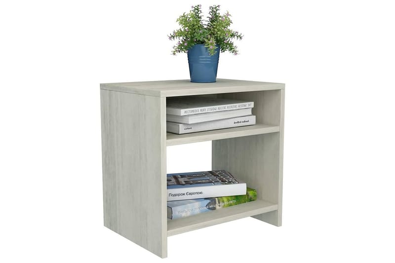 Yöpöydät 2kp betoninharmaa 40x30x40 cm lastulevy - Harmaa - Huonekalut - Pöytä & ruokailuryhmä - Apupöytä & sivupöytä - Yöpöytä