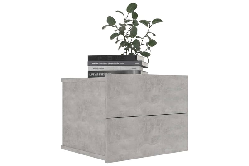 Yöpöydät 2kpl betoninharmaa 40x30x30 cm lastulevy - Harmaa - Huonekalut - Pöytä & ruokailuryhmä - Apupöytä & sivupöytä - Yöpöytä