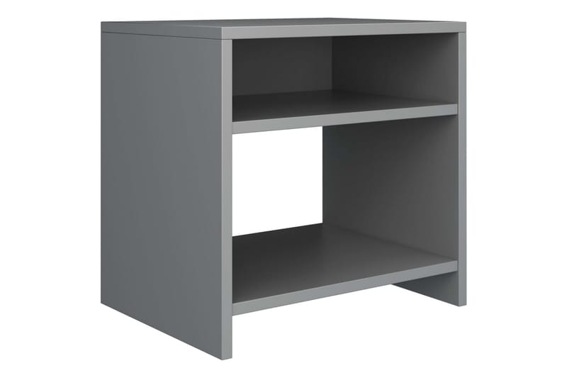 Yöpöydät 2kpl harmaa 40x30x40 cm lastulevy - Harmaa - Huonekalut - Pöytä & ruokailuryhmä - Apupöytä & sivupöytä - Yöpöytä