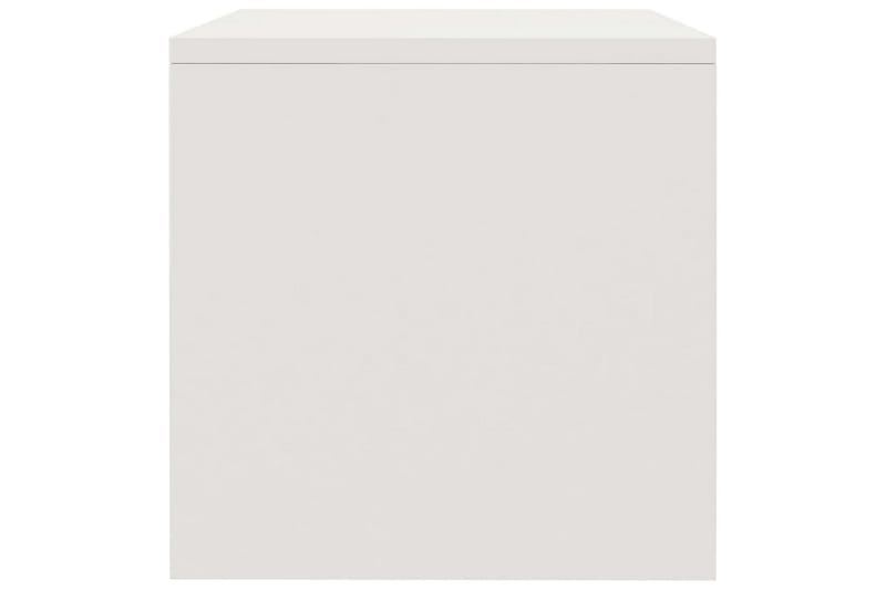 Yöpöydät 2kpl korkeakiilto valkoinen 40x30x30 cm lastulevy - Valkoinen - Huonekalut - Pöytä & ruokailuryhmä - Apupöytä & sivupöytä - Yöpöytä