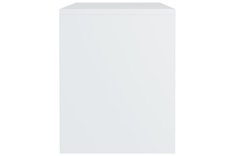 Yöpöydät 2kpl korkeakiilto valkoinen 40x30x40 cm lastulevy - Valkoinen - Huonekalut - Pöytä & ruokailuryhmä - Apupöytä & sivupöytä - Yöpöytä