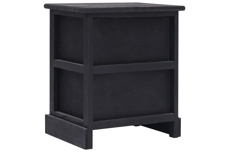 Yöpöydät 2kpl musta 38x28x45 cm keisaripuu - Musta - Huonekalut - Pöytä & ruokailuryhmä - Apupöytä & sivupöytä - Yöpöytä