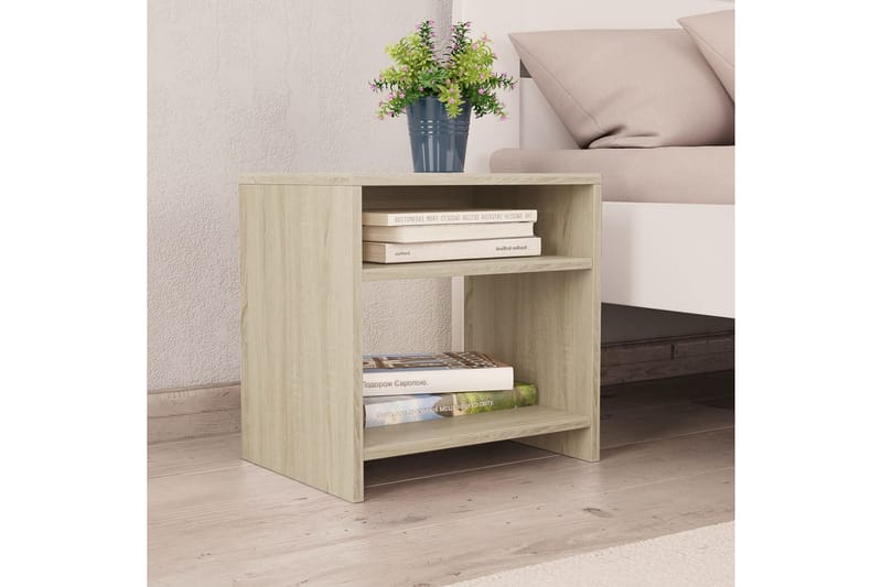 Yöpöydät 2kpl sonoma tammi 40x30x30 cm lastulevy - Ruskea - Huonekalut - Pöytä & ruokailuryhmä - Apupöytä & sivupöytä - Yöpöytä