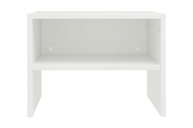 Yöpöydät 2kpl valkoinen 40x30x30 cm lastulevy - Valkoinen - Huonekalut - Pöytä & ruokailuryhmä - Apupöytä & sivupöytä - Yöpöytä