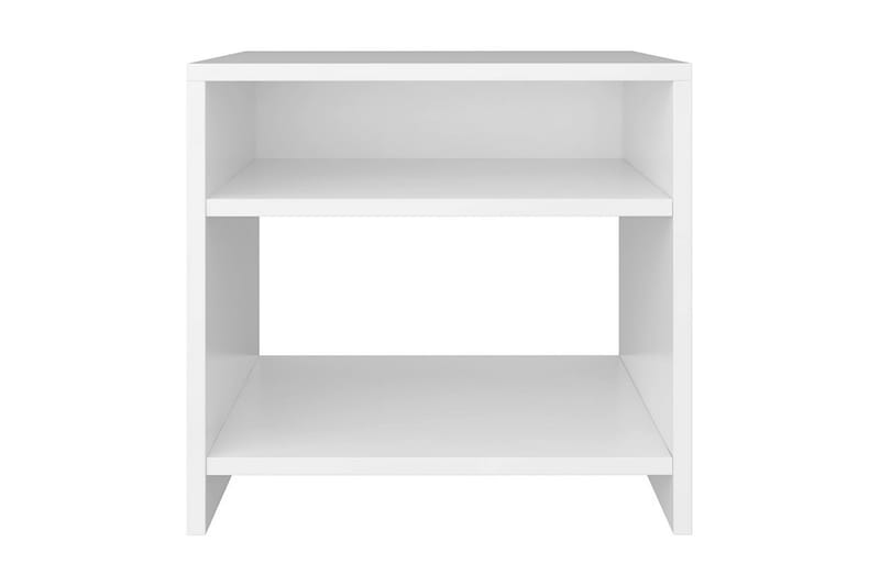 Yöpöydät 2kpl valkoinen 40x30x40 cm lastulevy - Valkoinen - Huonekalut - Pöytä & ruokailuryhmä - Apupöytä & sivupöytä - Yöpöytä