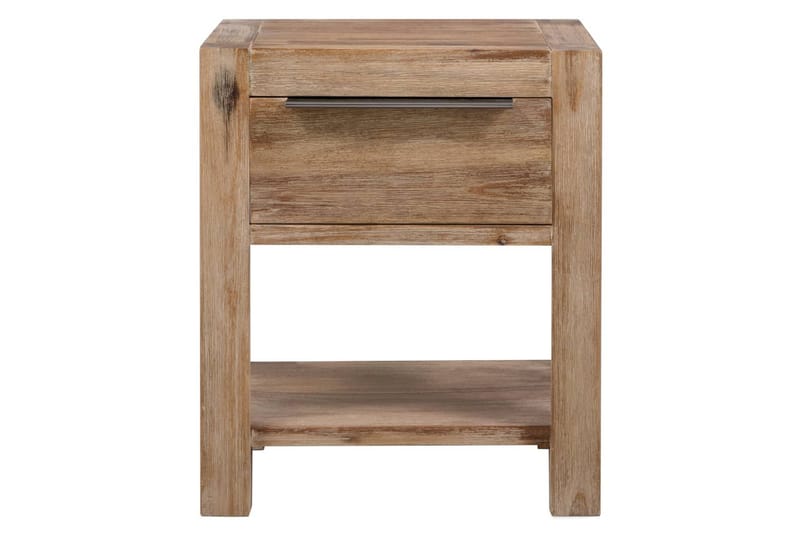 Yöpöydät laatikoilla 2 kpl 40x30x48 cm täysi akaasiapuu - Ruskea - Huonekalut - Pöytä & ruokailuryhmä - Apupöytä & sivupöytä - Yöpöytä