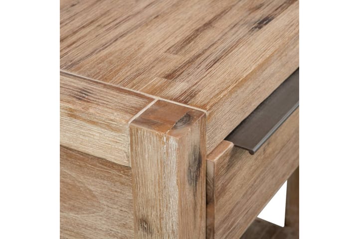 Yöpöydät laatikoilla 2 kpl 40x30x48 cm täysi akaasiapuu - Ruskea - Yöpöytä