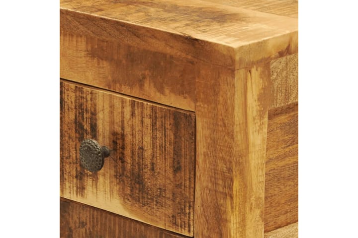 Yöpöytä 1 vetolaatikolla Mangopuu - Ruskea - Yöpöytä