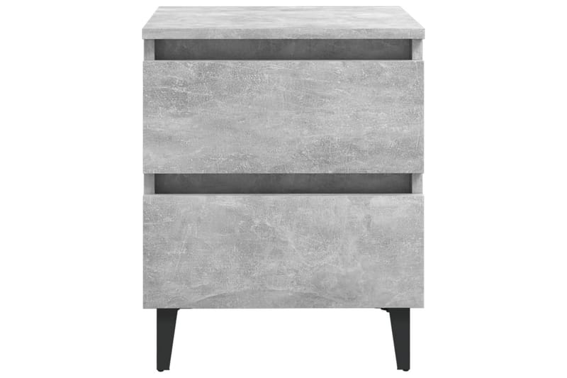 Yöpöytä 2 kpl 40x35x50 cm - Betoninharmaa - Huonekalut - Pöytä & ruokailuryhmä - Apupöytä & sivupöytä - Yöpöytä