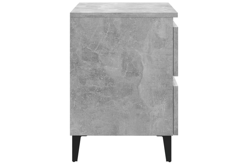 Yöpöytä 2 kpl 40x35x50 cm - Betoninharmaa - Huonekalut - Pöytä & ruokailuryhmä - Apupöytä & sivupöytä - Yöpöytä
