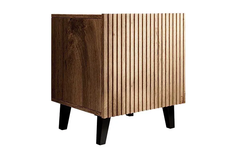 Yöpöytä 2-pak, Musta/Tammi