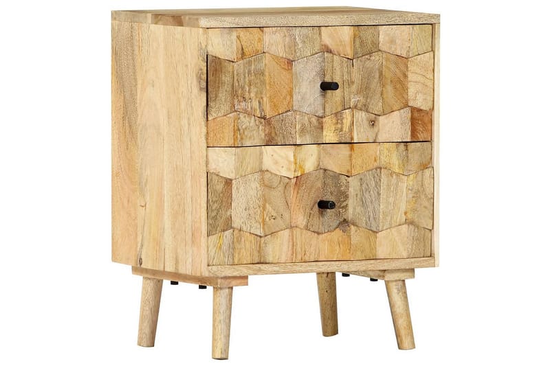 Yöpöytä 40x30x50 cm täysi mangopuu - Ruskea - Huonekalut - Pöytä & ruokailuryhmä - Apupöytä & sivupöytä - Yöpöytä