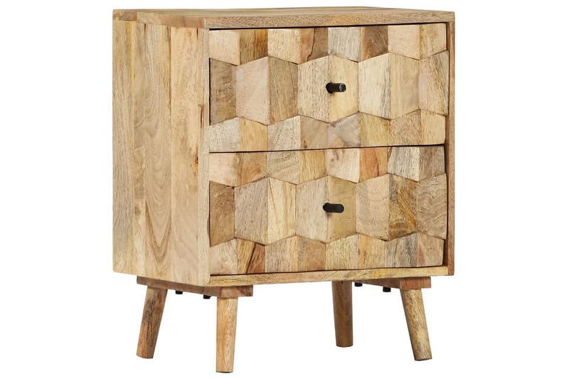 Yöpöytä 40x30x50 cm täysi mangopuu - Ruskea - Huonekalut - Pöytä & ruokailuryhmä - Apupöytä & sivupöytä - Yöpöytä