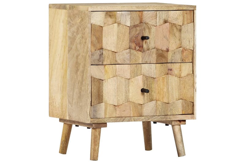 Yöpöytä 40x30x50 cm täysi mangopuu - Ruskea - Huonekalut - Pöytä & ruokailuryhmä - Apupöytä & sivupöytä - Yöpöytä