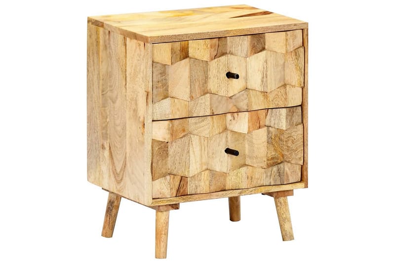 Yöpöytä 40x30x50 cm täysi mangopuu - Ruskea - Huonekalut - Pöytä & ruokailuryhmä - Apupöytä & sivupöytä - Yöpöytä