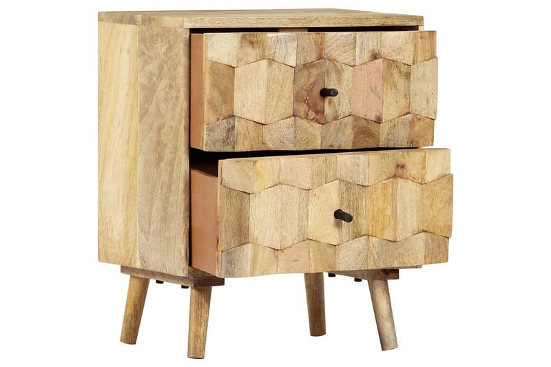 Yöpöytä 40x30x50 cm täysi mangopuu - Ruskea - Huonekalut - Pöytä & ruokailuryhmä - Apupöytä & sivupöytä - Yöpöytä