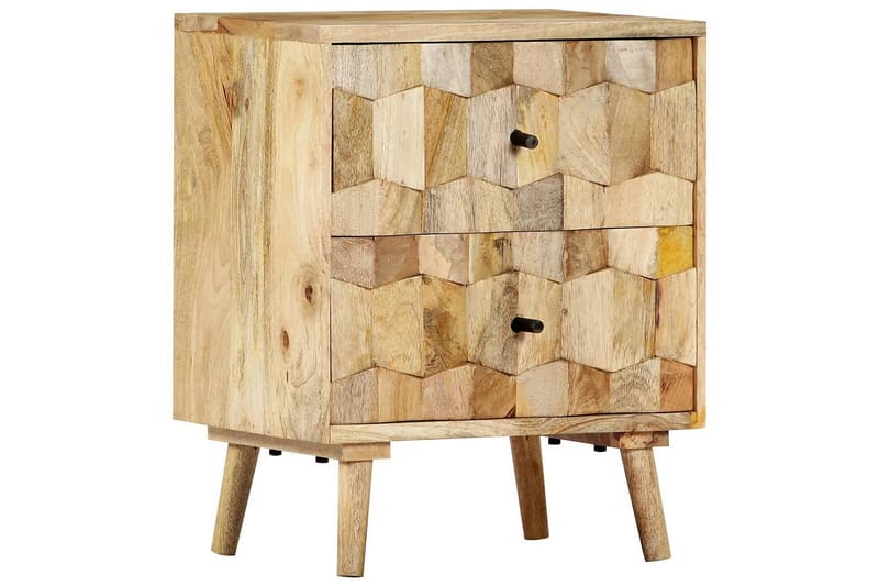 Yöpöytä 40x30x50 cm täysi mangopuu - Ruskea - Huonekalut - Pöytä & ruokailuryhmä - Apupöytä & sivupöytä - Yöpöytä