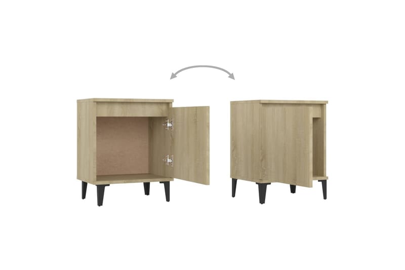 Yöpöytä 40x30x50 cm Puujalat/Sonomatammi - Ruskea - Huonekalut - Pöytä & ruokailuryhmä - Apupöytä & sivupöytä - Yöpöytä
