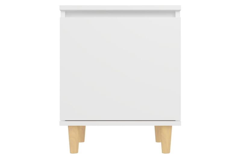 Yöpöytä 40x30x50 cm Puujalat - Valkoinen - Huonekalut - Pöytä & ruokailuryhmä - Apupöytä & sivupöytä - Yöpöytä