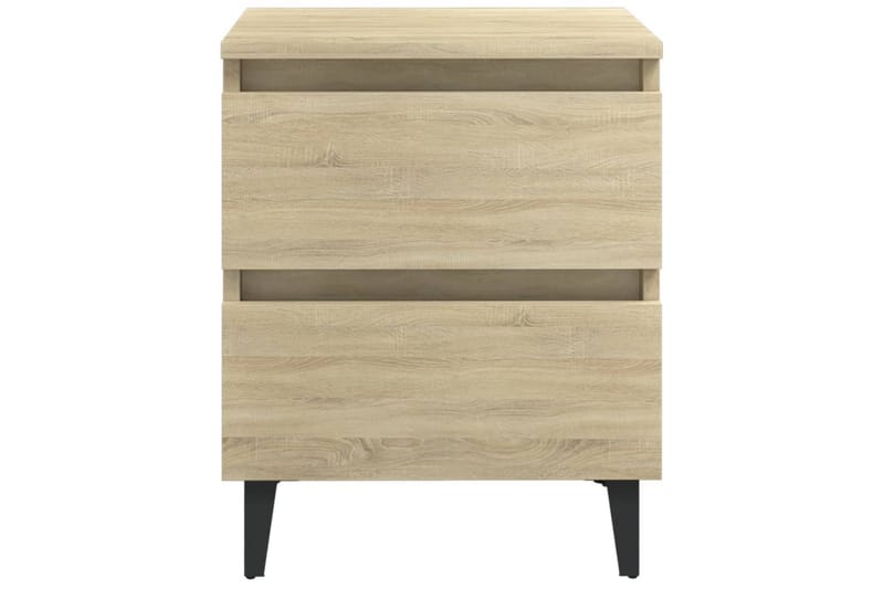 Yöpöytä 40x35x50 cm Sonoma-tammi - Ruskea - Huonekalut - Pöytä & ruokailuryhmä - Apupöytä & sivupöytä - Yöpöytä
