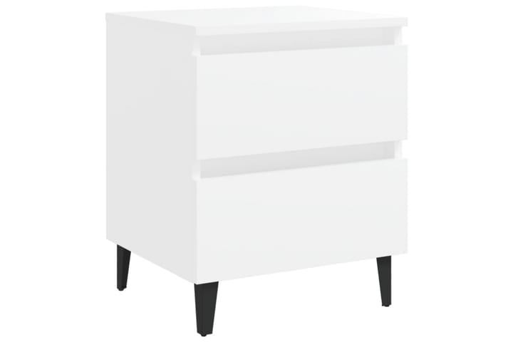 Yöpöytä 40x35x50 cm - Valkoinen - Yöpöytä