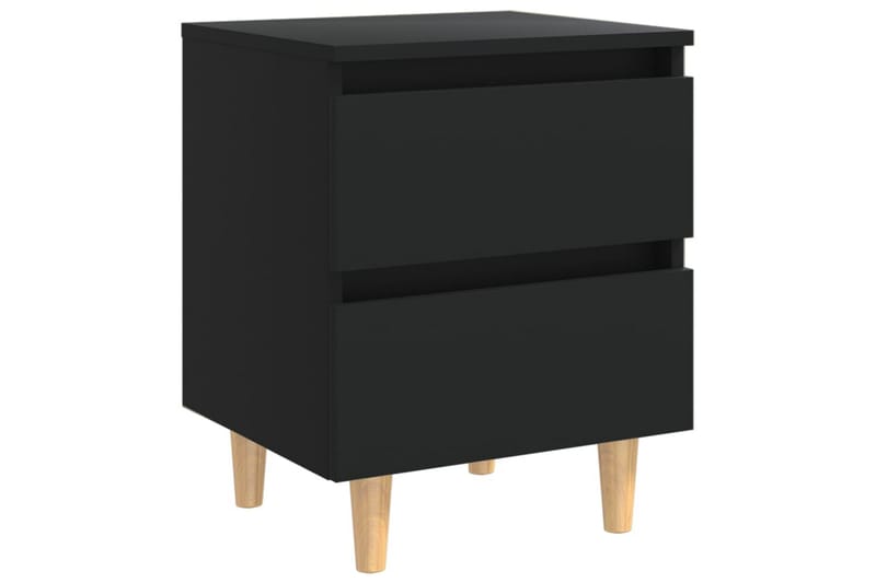 Yöpöytä 40x35x50cm Mäntyjalat - Musta - Huonekalut - Pöytä & ruokailuryhmä - Apupöytä & sivupöytä - Yöpöytä