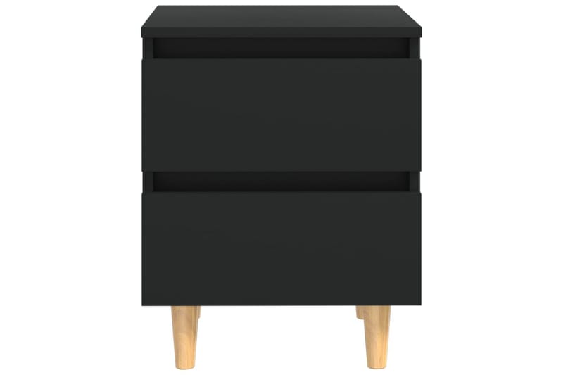 Yöpöytä 40x35x50cm Mäntyjalat - Musta - Huonekalut - Pöytä & ruokailuryhmä - Apupöytä & sivupöytä - Yöpöytä