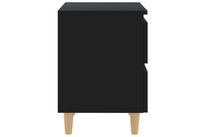 Yöpöytä 40x35x50cm Mäntyjalat - Musta - Huonekalut - Pöytä & ruokailuryhmä - Apupöytä & sivupöytä - Yöpöytä