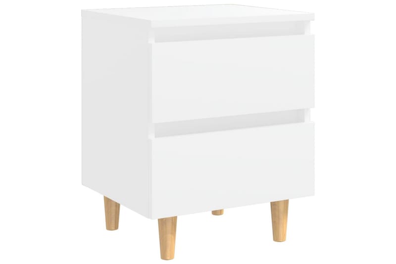Yöpöytä 40x35x50cm Mäntyjalat - Valkoinen - Huonekalut - Pöytä & ruokailuryhmä - Apupöytä & sivupöytä - Yöpöytä