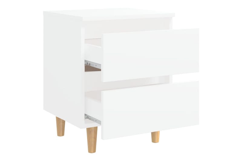Yöpöyt�ä 40x35x50cm Mäntyjalat - Valkoinen - Huonekalut - Pöytä & ruokailuryhmä - Apupöytä & sivupöytä - Yöpöytä
