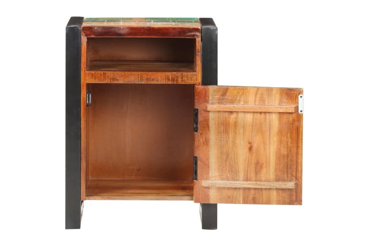 Yöpöytä 40x35x55 cm täysi kierrätetty puu - Ruskea - Yöpöytä