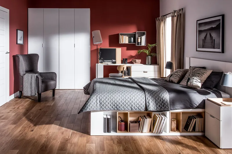 Yöpöytä 4You 41 cm Säilytyksellä Valkoinen/Luonnonväri - VOX - Huonekalut - Pöytä & ruokailuryhmä - Apupöytä & sivupöytä - Yöpöytä