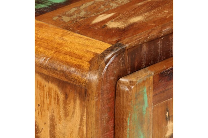 Yöpöytä 50x30x50 cm täysi kierrätetty puu - Monivärinen - Yöpöytä