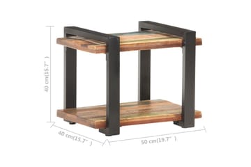Yöpöytä 50x40x40 cm kierrätetty täyspuu - Ruskea - Huonekalut - Pöytä & ruokailuryhmä - Apupöytä & sivupöytä - Yöpöytä