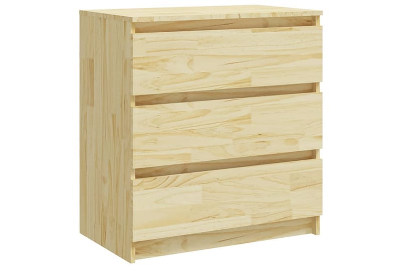 Yöpöytä 60x36x64 cm täysi mänty - Ruskea - Huonekalut - Pöytä & ruokailuryhmä - Apupöytä & sivupöytä - Yöpöytä