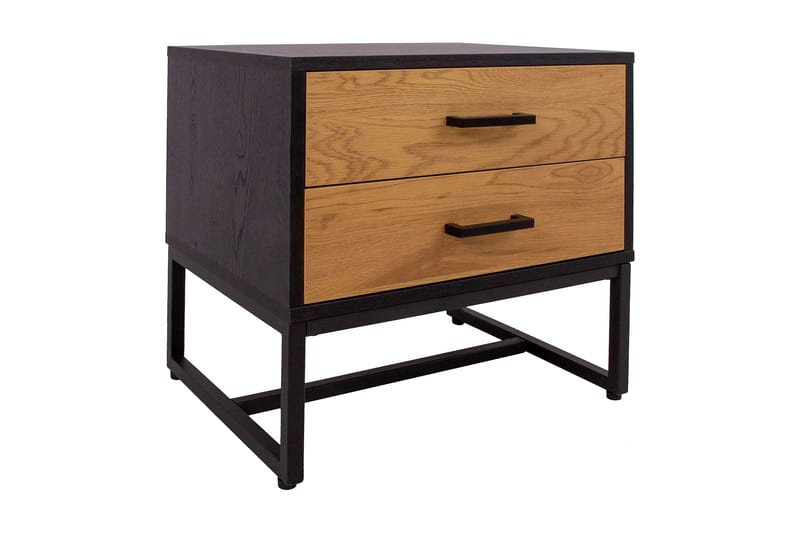 Yöpöytä Amsterdam Tammi/Musta - Huonekalut - Pöytä & ruokailuryhmä - Apupöytä & sivupöytä - Yöpöytä