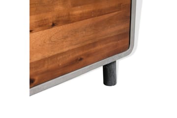 Yöpöytä Betoni Täysi akaasiapuu 40x30x50 cm - Harmaa - Huonekalut - Pöytä & ruokailuryhmä - Apupöytä & sivupöytä - Yöpöytä