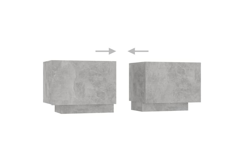 Yöpöytä betoninharmaa 100x35x40 cm lastulevy - Huonekalut - Pöytä & ruokailuryhmä - Apupöytä & sivupöytä - Yöpöytä