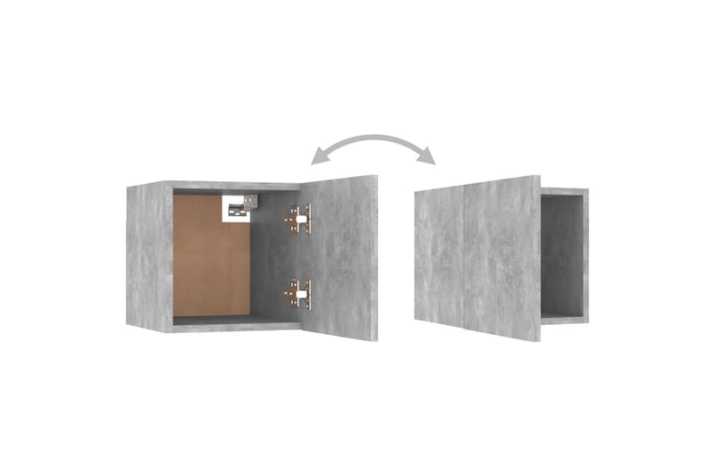 Yöpöytä betoninharmaa 30,5x30x30 cm lastulevy - Harmaa - Huonekalut - Pöytä & ruokailuryhmä - Apupöytä & sivupöytä - Yöpöytä